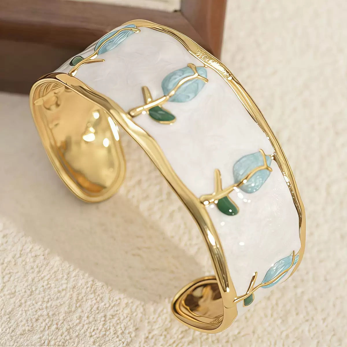 Blue Tulip Cuff