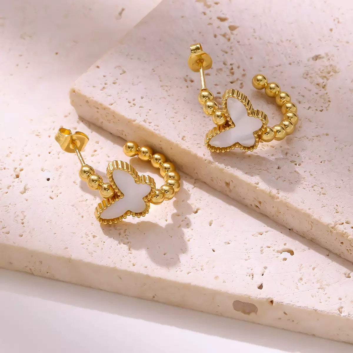 Butterfly Halo Studs