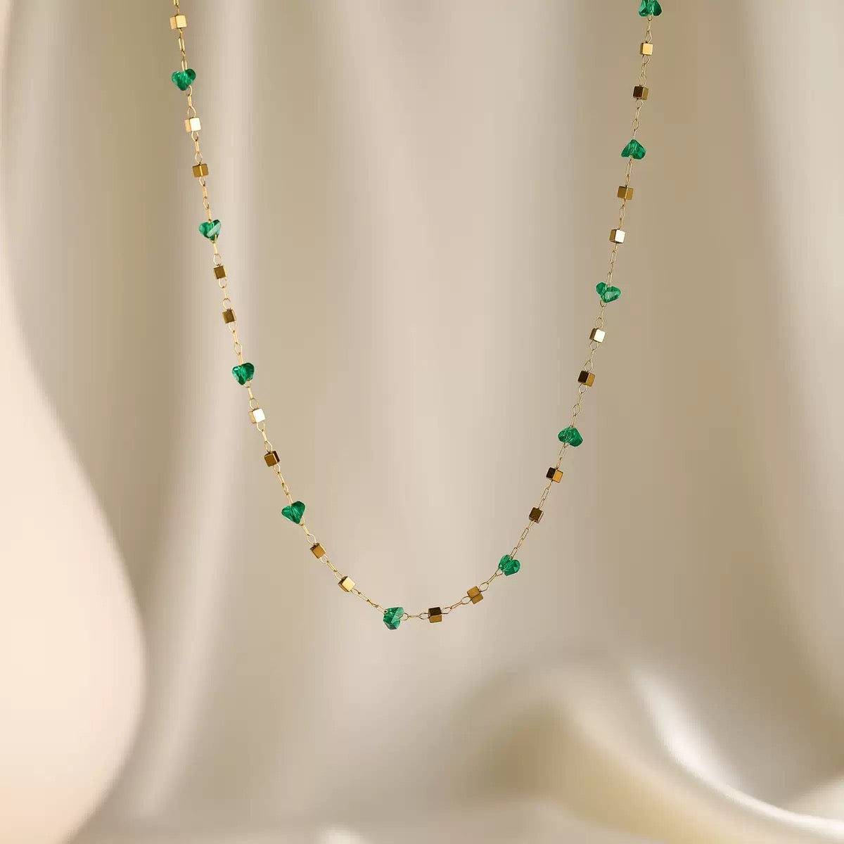 Jade Line Necklace