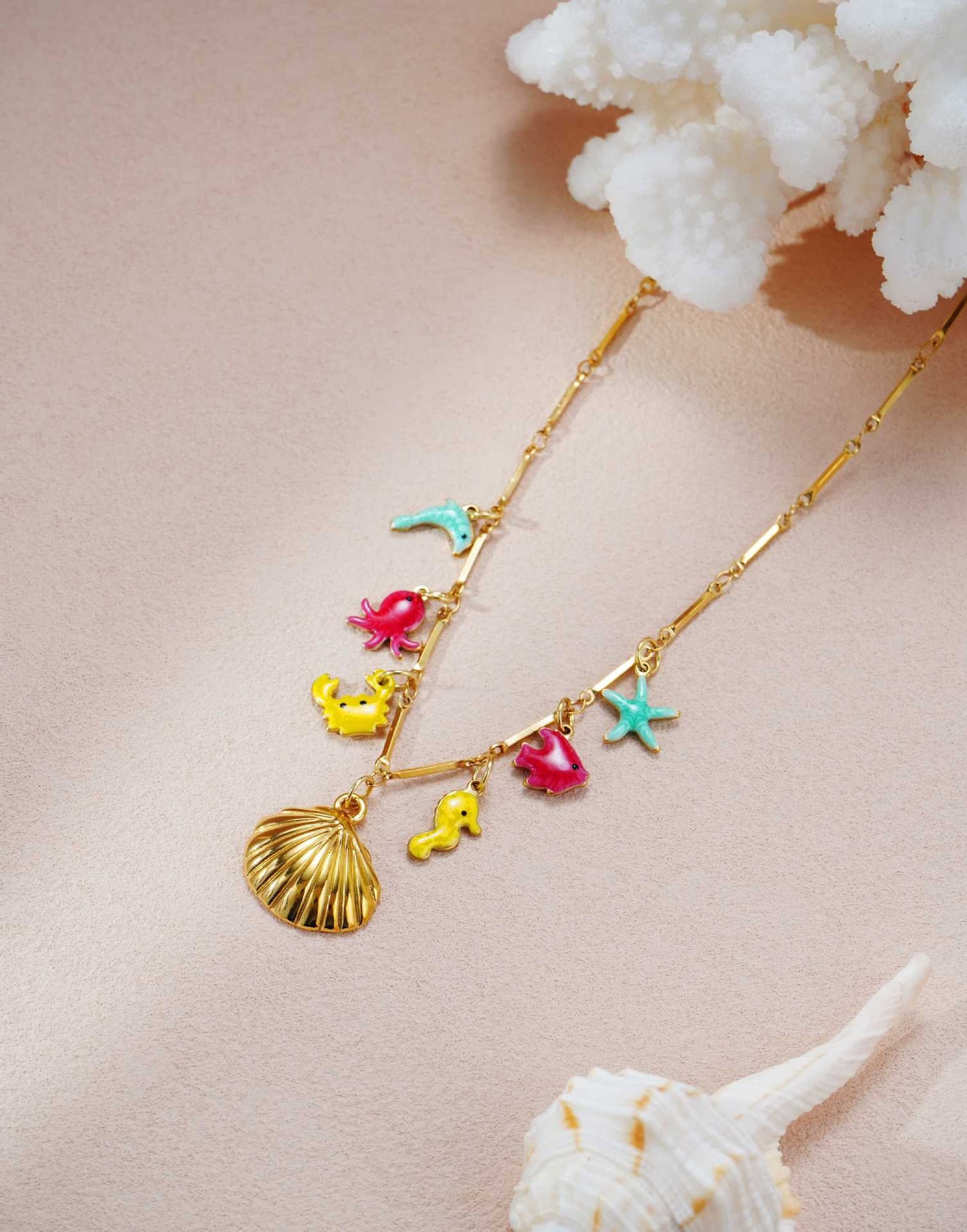 Ocean charm necklace