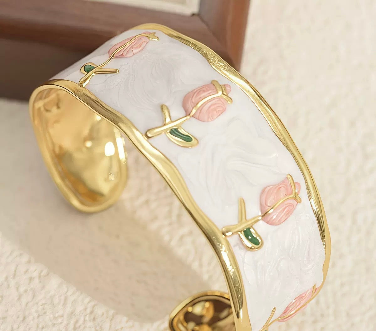 Peach Tulip Cuff