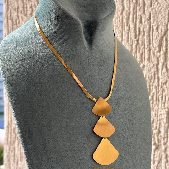 Tri-Drop Geometry Necklace