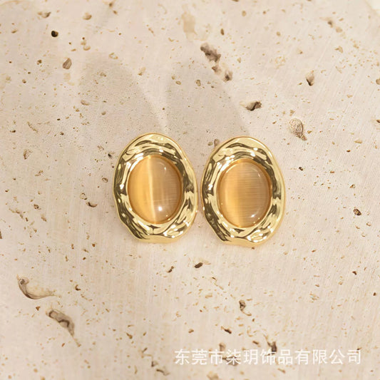 Amber Glow Studs