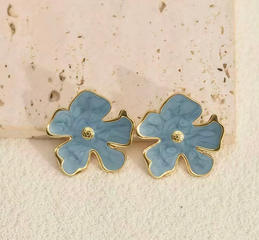 Azure Bloom Studs