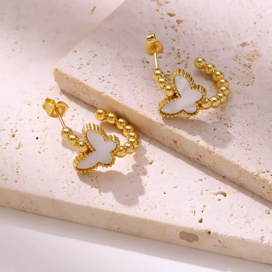Butterfly Halo Studs