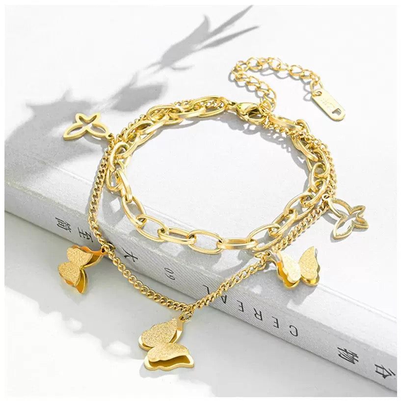 Butterfly Charm Bracelet
