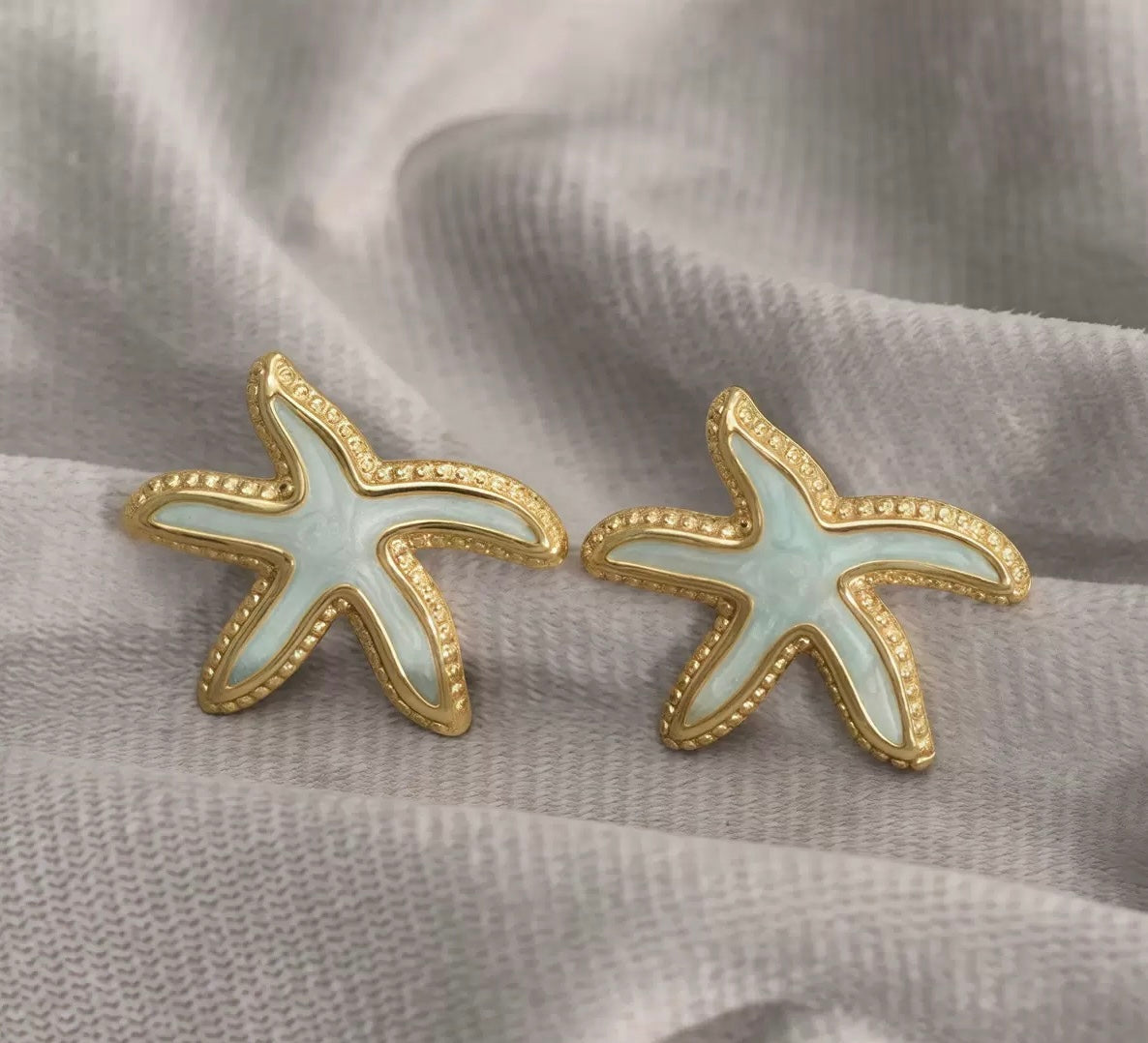 Coral Star Studs