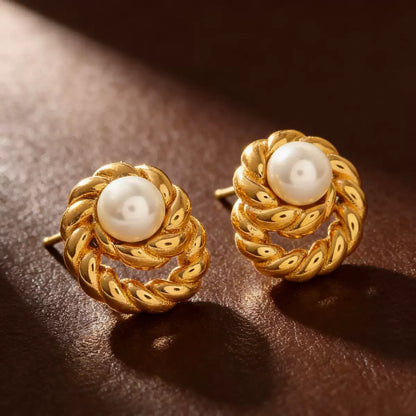 Core Pearl Studs