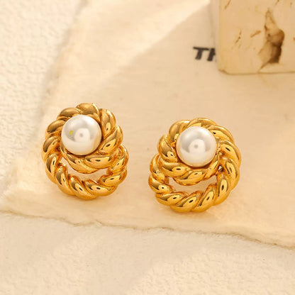 Core Pearl Studs