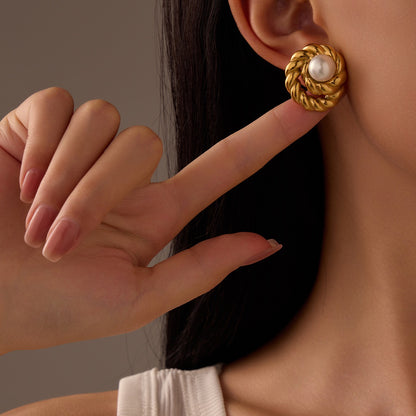Core Pearl Studs