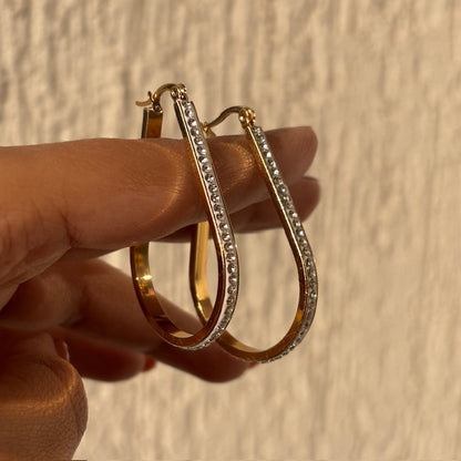 Eclipse Diamond Hoops