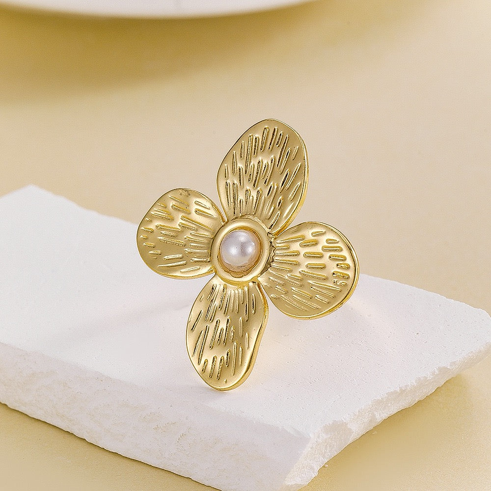 Golden Flower Ring
