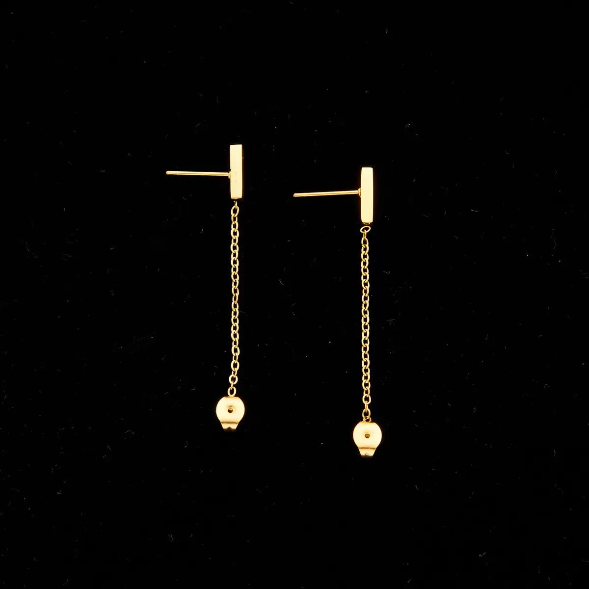 Golden Link Drop Earrings