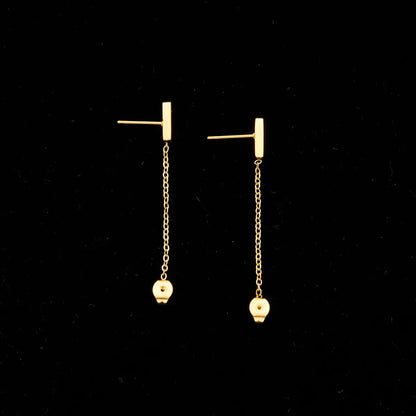 Golden Link Drop Earrings