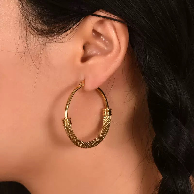 Golden Orbit hoops