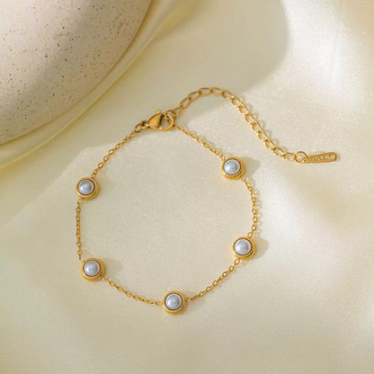 Golden Pearl Bracelet