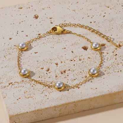 Golden Pearl Bracelet