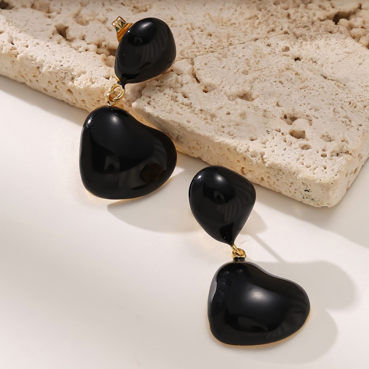 Heart Drop Earrings