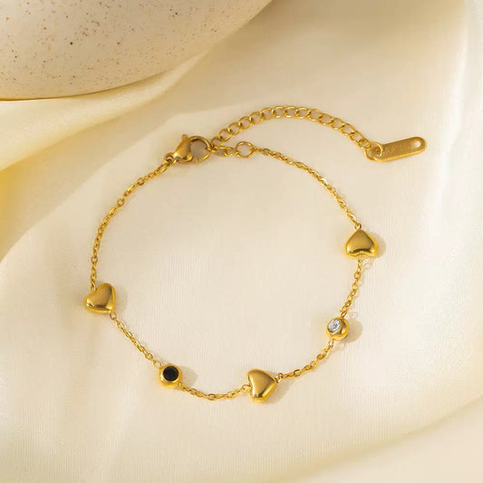 Heart Charm Bracelet