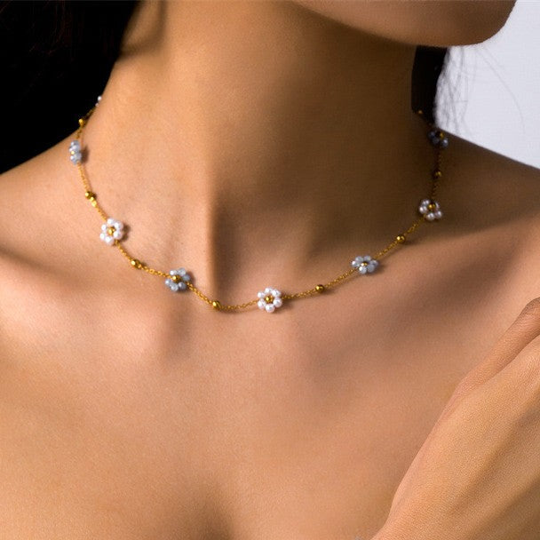 Golden floral thread