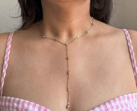 Long star necklace