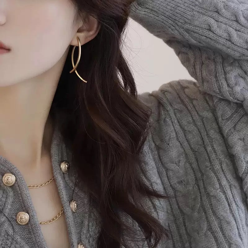 Korean Cross Earrings