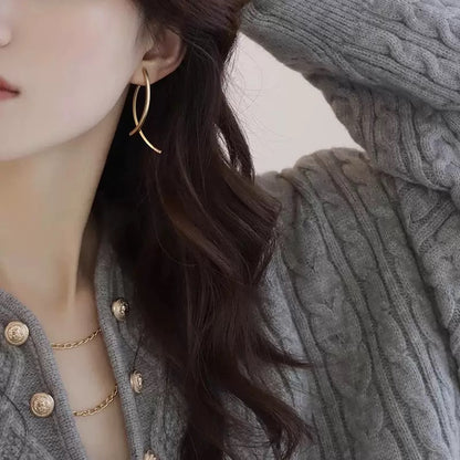 Korean Cross Earrings