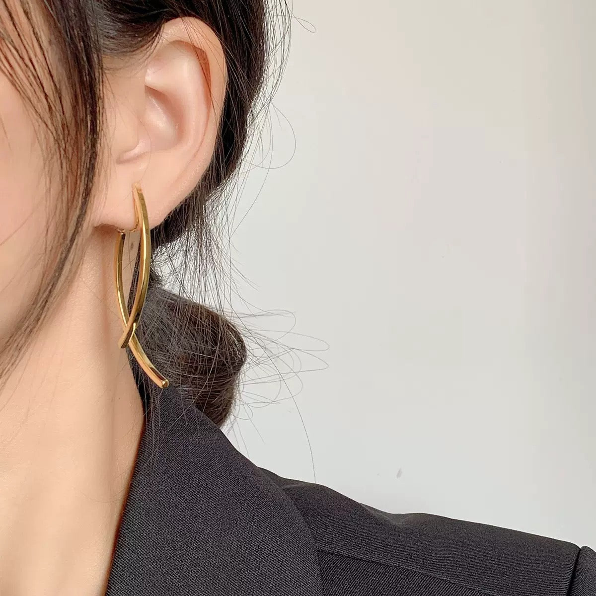 Korean Cross Earrings