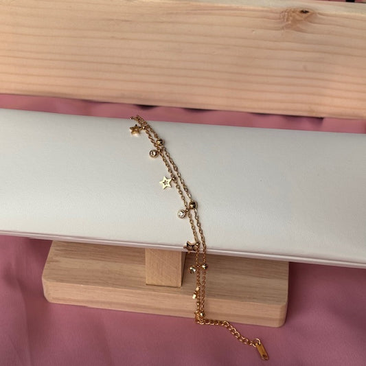 Layered Star charm bracelet