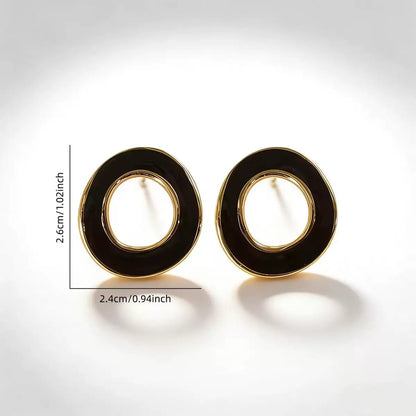 Modern Black Hoops