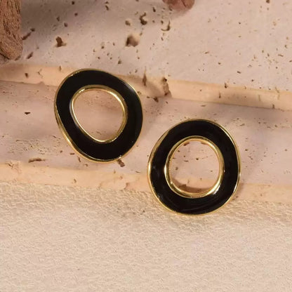 Modern Black Hoops