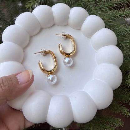 Pearl Radiance Hoops