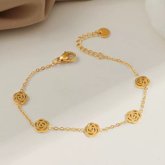 Rosy Chain Bracelet