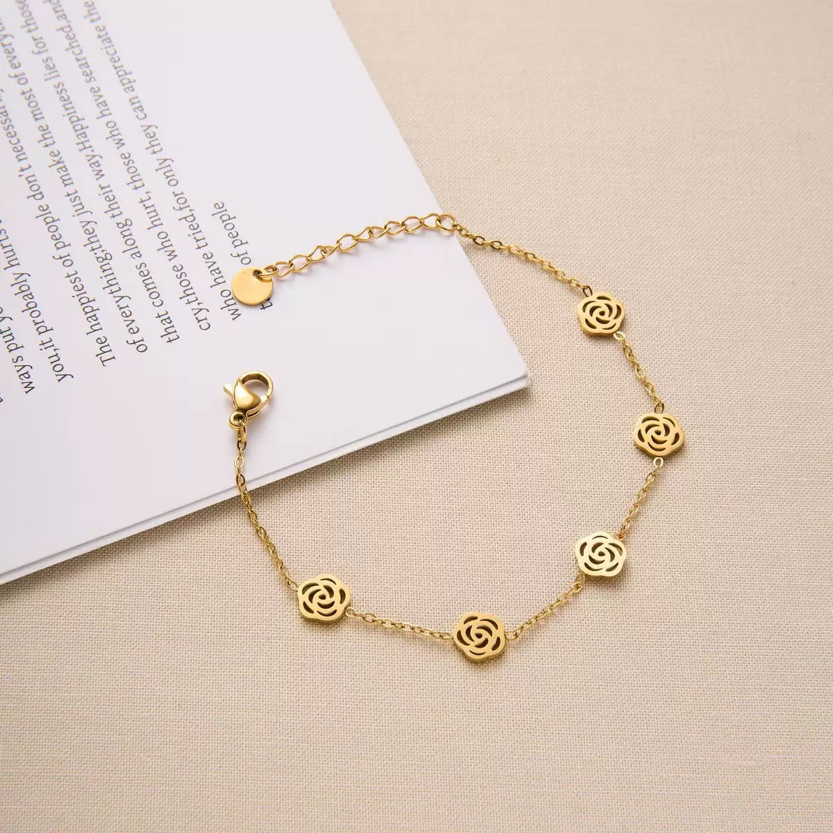Rosy Chain Bracelet