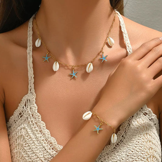 Seashell Starry Necklace