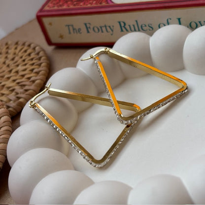 Sharp Luxe Hoops