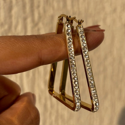 Sharp Luxe Hoops