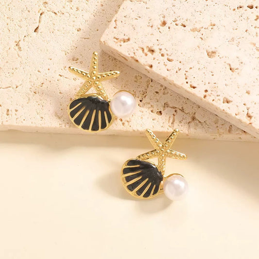 Shell & Star Studs