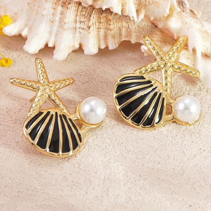 Shell & Star Studs