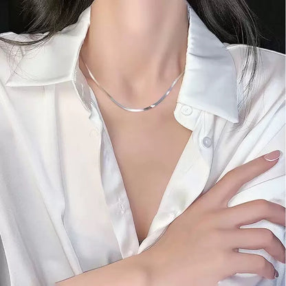 Silver snake chain