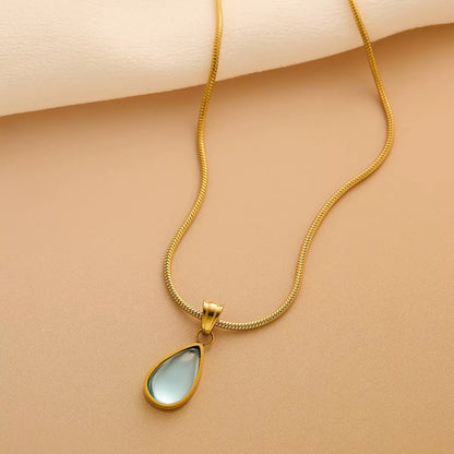Turquoise Teardrop Necklace