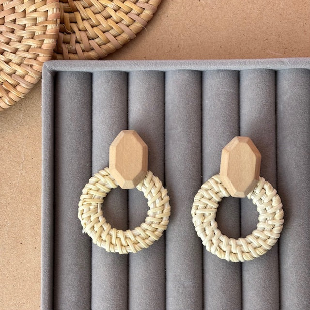 White Willow Earring