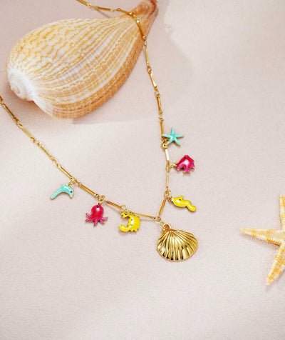 Ocean charm necklace